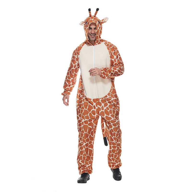 Kigurumi Amazon Giraffe Cartoon Onesie Cosplay Adult Anime Role-Playing Costume Halloween