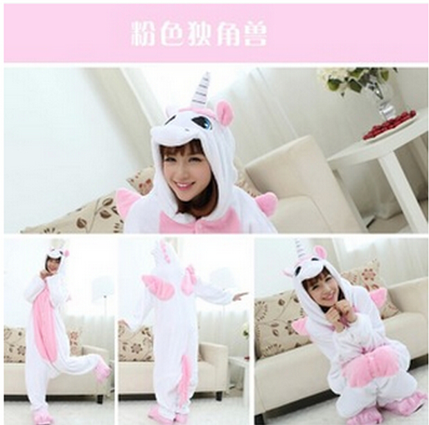 Xuất khẩu sang châu Âu và Mỹ vài bộ phim hoạt hình nhà vệ sinh dính liền với đồ ngủ kigurumi pyjama kỳ lân bộ đồ thu đông trung niên