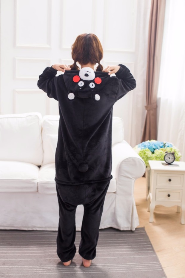 Phim hoạt hình Nhật Bản anime Kumamoto gấu động vật một bộ đồ ngủ nam và nữ bộ thu đông nam 
