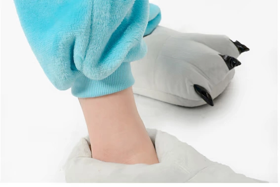 Finn phim hoạt hình động vật một mảnh đồ ngủ nam và nữ nhung đôi san hô Fara Finn kigurumi những người thân đồ bộ thun
