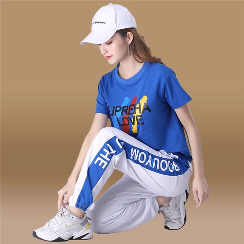 Summer Step Dance Clothing Yang Liping Square Dance Sport Set Women New Fashion Shape Step Dance Dance