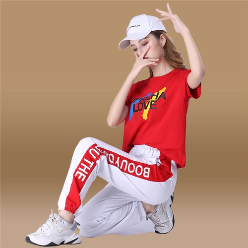 Summer Step Dance Clothing Yang Liping Square Dance Sport Set Women New Fashion Shape Step Dance Dance