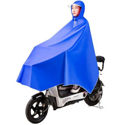 【加厚】电瓶车自行车大帽檐雨衣防水