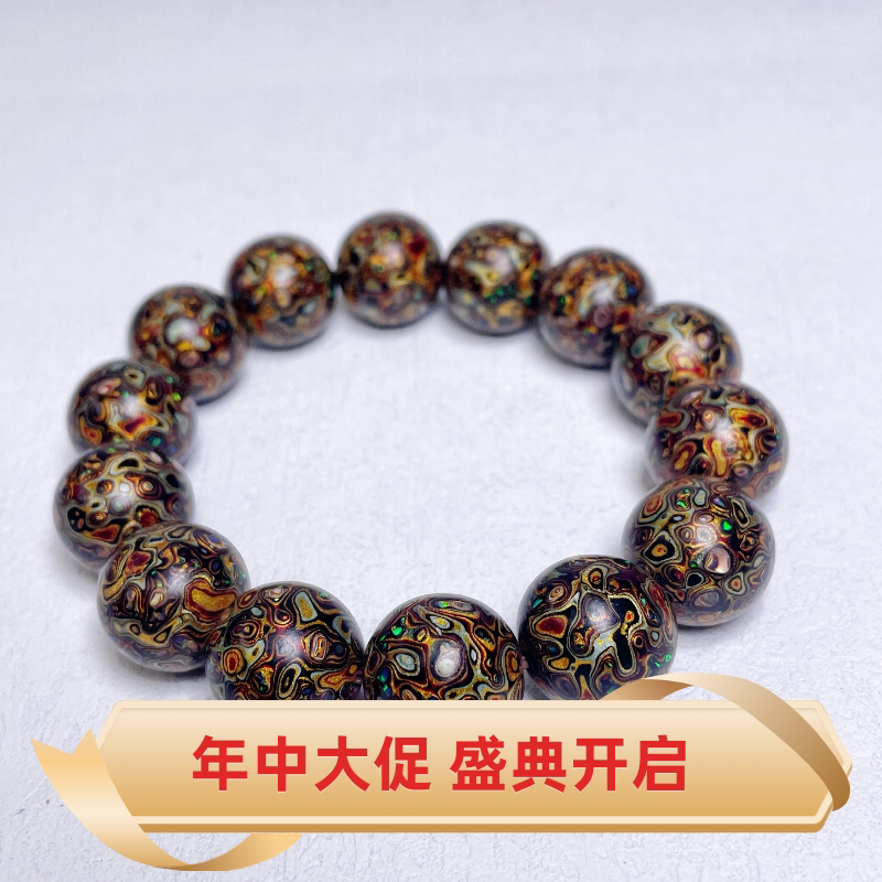 15MM large lacquer bracelet boutique characteristic gift scattered pearls and treasures handmade non-heritage shell folk craft gift decoration lacquerware