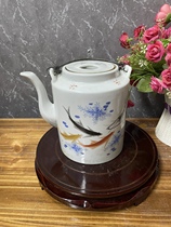 Jingdezhen Old Goods and Old Objects Lift Lift Pot Wu Liuqi Completely Hand-painted Teacher Deng enjoys collecting ornaments in it