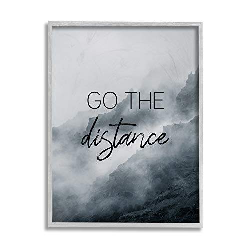 Stupell Industries Go The Distance Phrase Foggy Clif