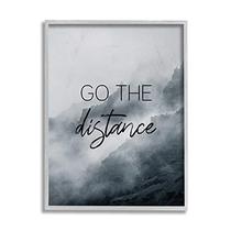 Stupell Industries Go The Distance Phrase Foggy Clif