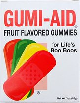 Gumi-Aid Fruit Flavored Gummy Bandages 3 oz Box (P