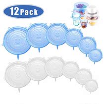 BlueWhite Silicone Stretch Lids 12 Pack Reusable