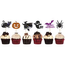 36 pcs Halloween Party Cupcake Toppers Cake Decorati