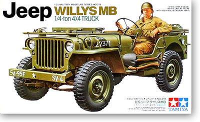 Tamiya military vehicle model 1:35 US military power Jeep Willys MB 35219