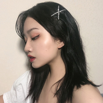 Net red ins simple Joker full drill cross hairclip X letter girl banghai clip outside Chuck jewelry