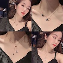 Devils Eye Tassel Short Necklace Net Red ins Tide People Titanium Steel Pendant choker Neck Simple Ornaments