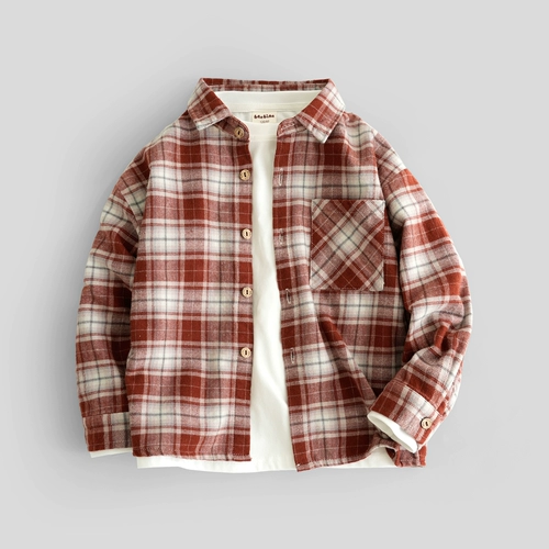 班比纳 Осенняя хлопковая детская рубашка для мальчиков, детская одежда, подходит для подростков