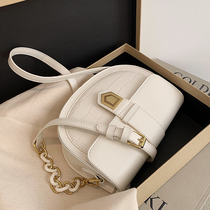 Hong Kong high-end texture small bag women 2020 new fashion all-match 2021 explosion-style saddle messenger bag Western style