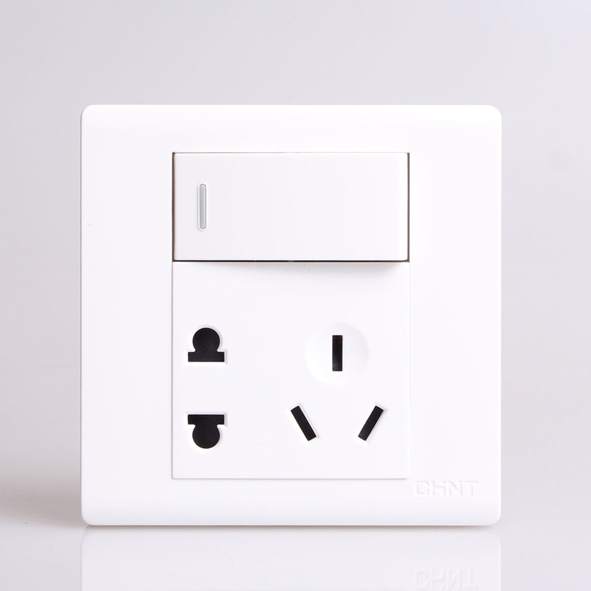 Positive Thai Opening Double Cut Five Holes Socket 86 Type Concealed Wall Socket Switch With Power Socket NEW7D