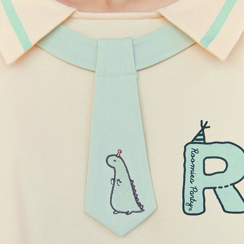 Livheart, динозавр, галстук, летний комплект для отдыха, мультяшная хлопковая пижама, оверсайз