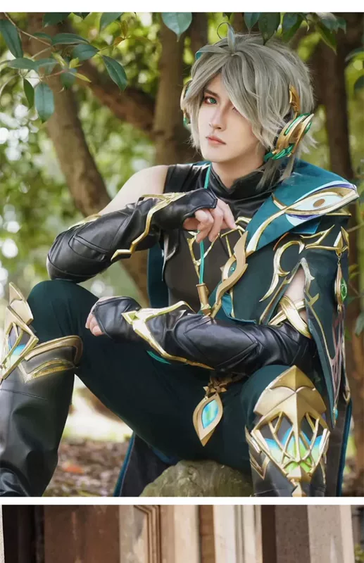 Ban Đầu Thần Cos Phù Hợp Với Al Haisen Haitham Phù Hợp Với Cosplay Nam Hoạt Hình Trò Chơi Trang Phục Nam C Phù Hợp Với Bộ Đầy Đủ