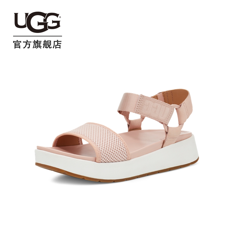 UGG2021春夏女士凉鞋休闲透气魔术贴平底时尚凉鞋 1120054