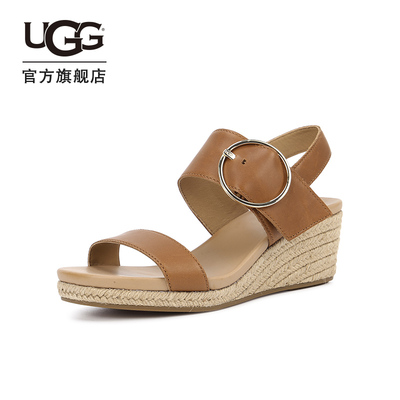 UGG2021春夏新款女士凉鞋舒适小坡跟时尚休闲凉鞋 1117347