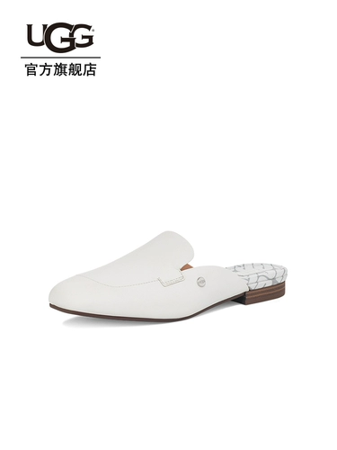 UGG [夏季女士单鞋穆勒鞋纯色休闲舒适包头平跟时尚凉拖鞋 1125052]