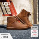 UGG秋季新款男士舒适保暖纯色平底系带圆头短筒时尚休闲靴1174580