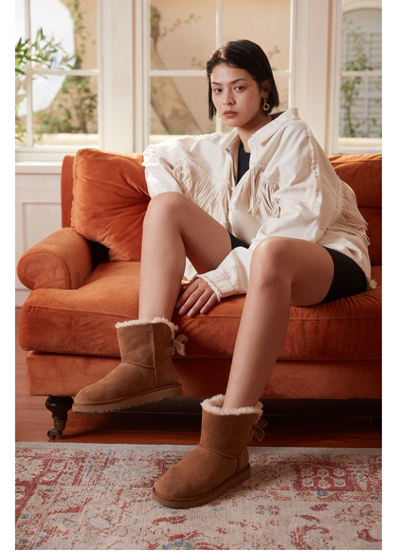 UGG 2020秋冬新款 女士新奇贝莉蝴蝶结雪地靴 图3