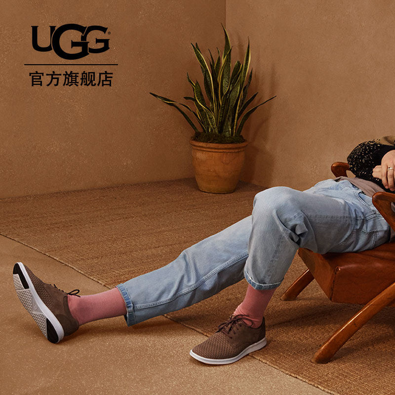 UGG 费尔默系列 Larken 拉肯 男式系带休闲鞋 40.5码2.5折.3 海淘转运到手约￥382