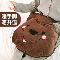 Electric heating warm foot cover warm hand warm foot treasure office electric chair cushion cushion warm foot artifact small electric heating knee blanket