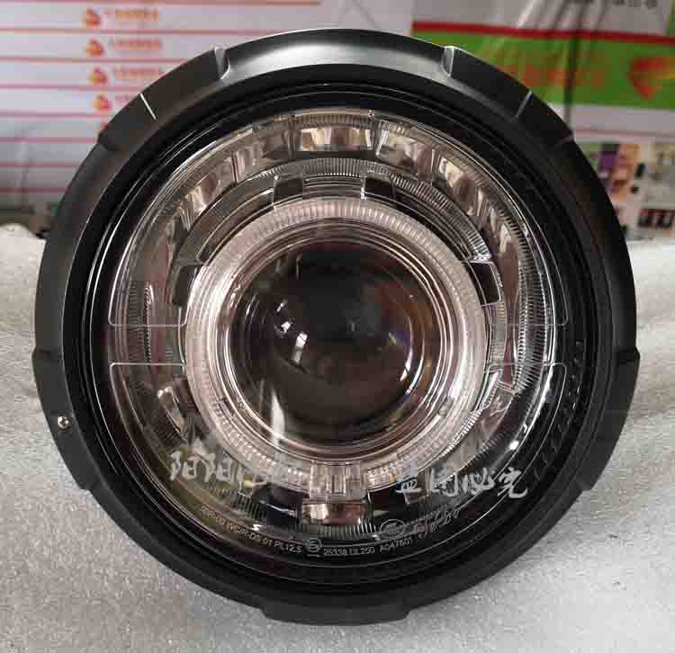 DL250 sửa đổi lắp ráp đèn pha Biển 5 thấu kính mắt quỷ mắt xenon đèn led phụ kiện đèn pha - Đèn HID xe máy đèn pha xe dream