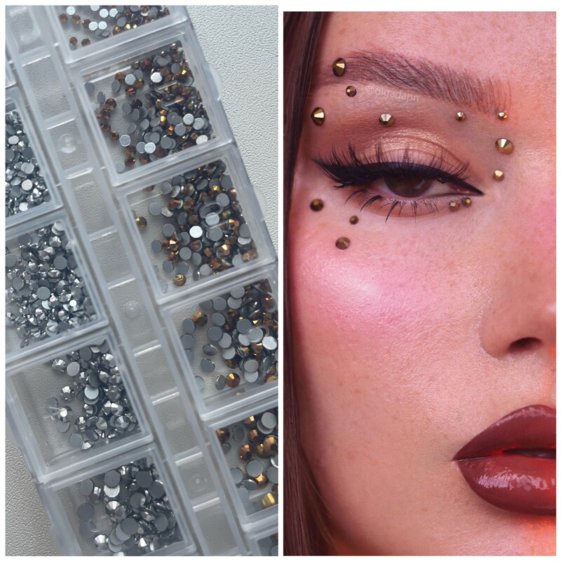 Boxed Metal Rhinestones, Glass Rhinestones, Gold-Plated, Silver-Plated Rivets, Round Ball Rhinestones, Face and Eye Makeup Rhinestones, Tear Rhinestones, Nose Bridge Rhinestones Boxed Metal Rhinestones, Glass Rhinestones, Gold-Plated, Silver-Plated Rivets, Round Ball Rhinestones, Face and Eye Makeup Rhinestones, Tear Rhinestones, Nose Bridge Rhinestones