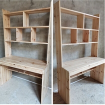  Desk solid wood student desk cabinet combination desktop household simple writing learning computer desk 063