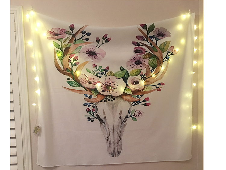 Màu hồng màu xanh net đỏ Bắc Âu nền vải ins treo vải xương rồng dream catcher biển tấm thảm vải tường trang trí vải thảm treo tường thổ cẩm