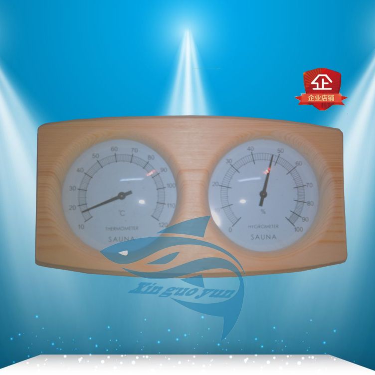 Sauna room accessories wooden sauna accessories temperature and humidity meter temperature and humidity double meter thermometer hygrometer