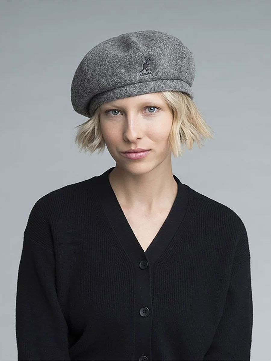 Берет Kangol Jax из шерсти/бамбука с сеткой-автоголовкой восьмиугольный берет для мужчин и женщин