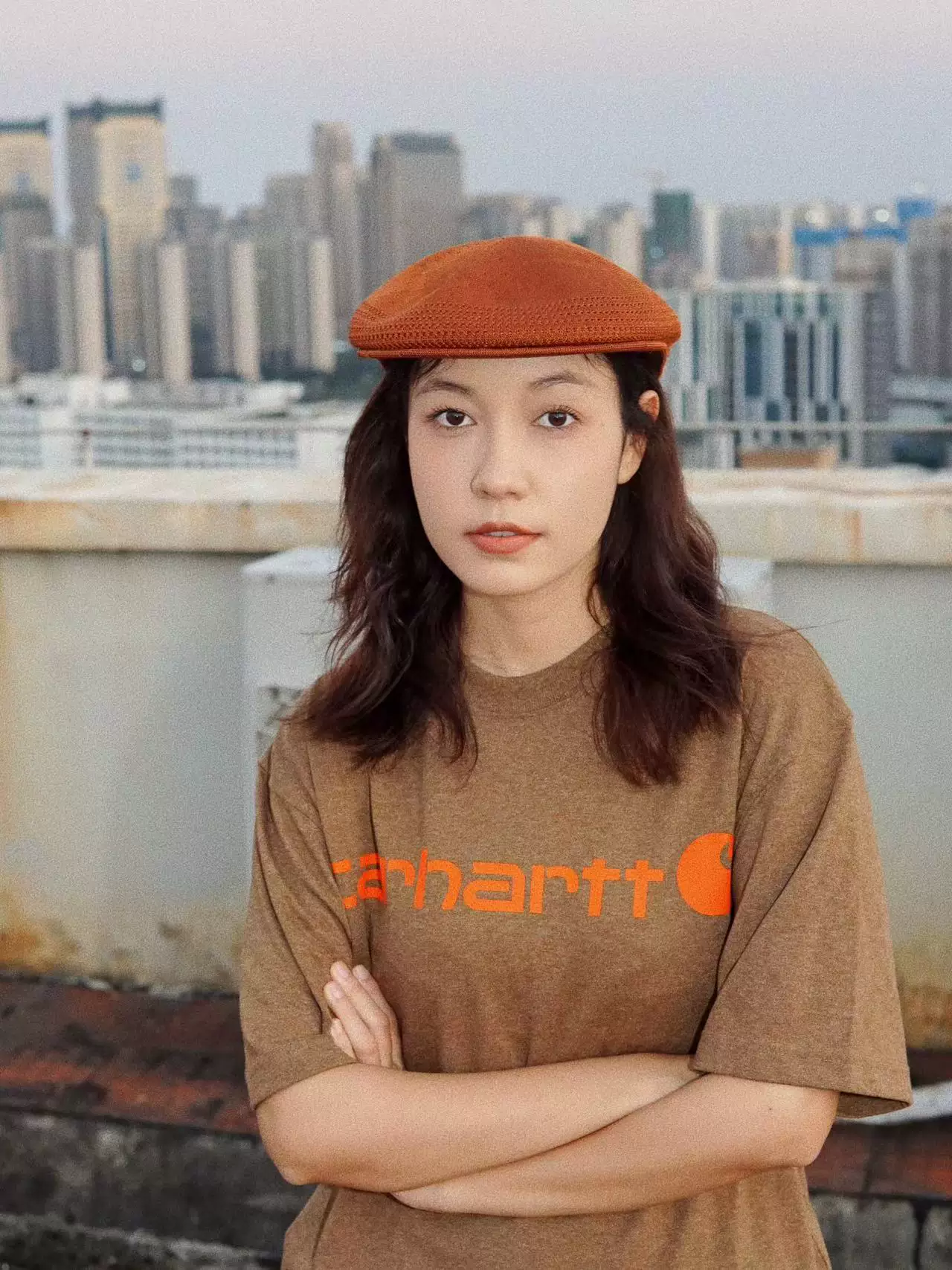 Кангол 504 CAP Kangaroo Wool Vocal Duck Tongue шляпа художника Wang Jiaer's та же сеть глаз