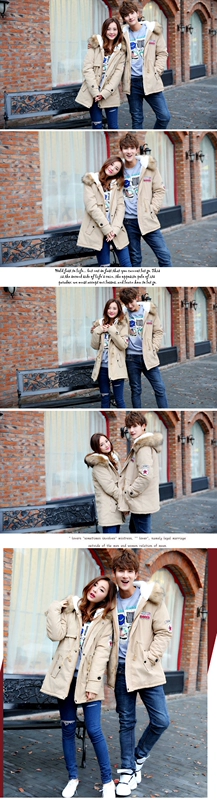 Xử lý mùa đông dài tay các cặp vợ chồng quần áo cotton nam Hàn Quốc phiên bản của sinh viên bông áo Nhật Bản xu hướng mùa đông thanh niên áo khoác