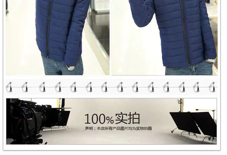 Bố mặc áo khoác cotton nam trung niên và trung niên mùa đông áo khoác cotton mùa đông xuống áo khoác dày 40-50 tuổi áo choàng nam