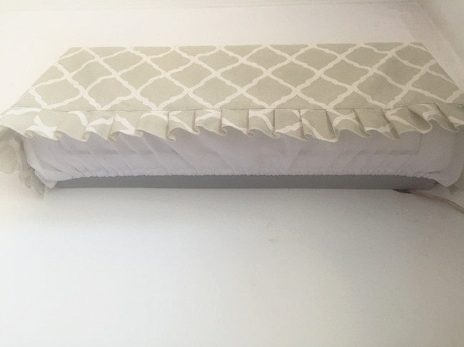 Chất liệu cotton mới đồng bằng thanh lịch điều hòa không khí bụi che Greeer Haier treo đặt bảo vệ bọc máy giặt cửa trên
