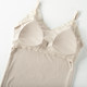 Camisole vest shorts pajamas women's suit with chest pad sexy lace bra cup one-piece underwear home service