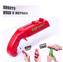 CAPGUN pistol ejection bottle opener Beer bottle opener Personality creative bar wine gift bottle cap launcher