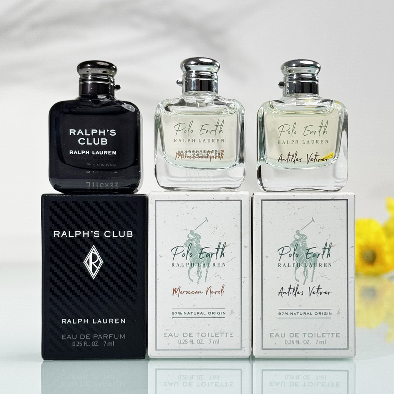Ralph Lauren Xiao Zhan's Same Style Club Men's Perfume Sample Q Version 7ml Earthy Vetiver Moroccan Orange Blossom