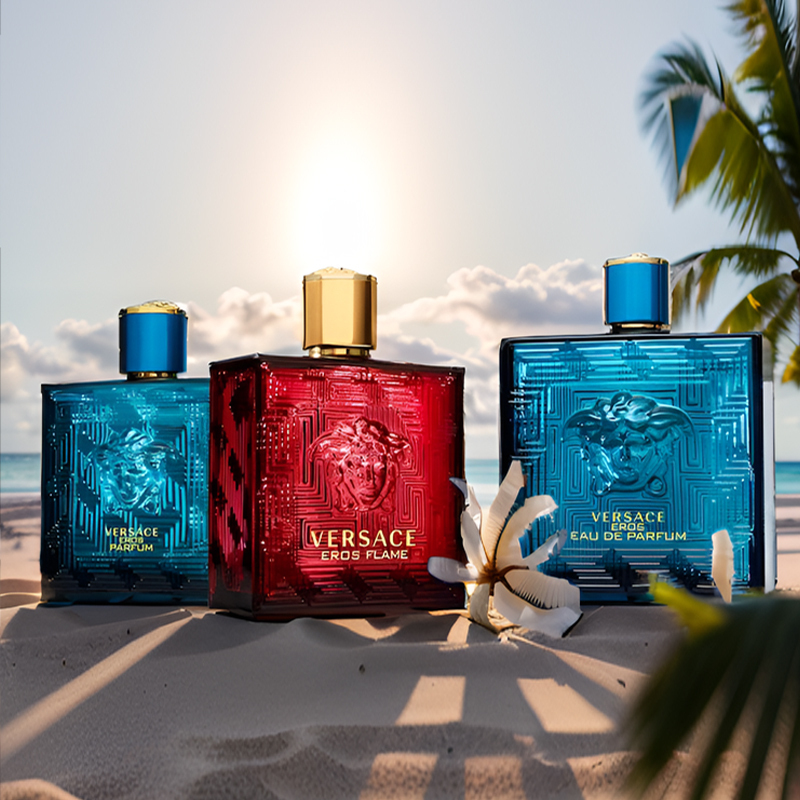 Authentic Versace Versace Eros Cupid Men's Perfume Intense Love Fresh Long-Lasting Fragrance for Commuting and Dating