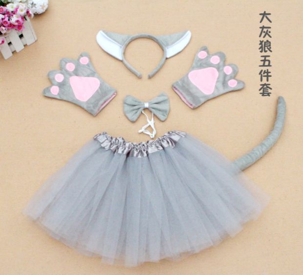 Trẻ em người lớn biểu diễn sân khấu cung cấp cosplay phim hoạt hình động vật ăn mặc lên đạo cụ đạo cụ sói lớn - Sản phẩm Đảng / Magic / Hiệu suất 	phụ kiện cosplay cảnh sát	