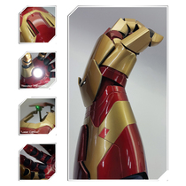  Fulian 4 Iron Man 1:1 armor Wearable arm helmet mk42 gloves cos model toy hand-made peripherals