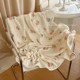 Blanket nap blanket office shawl air conditioning blanket sofa small quilt cover leg shawl nap blanket can be stored