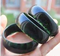 Clearance natural ink jade bracelet Lantian jade bracelet Jade bracelet Jade Natural jade bracelet send girlfriend