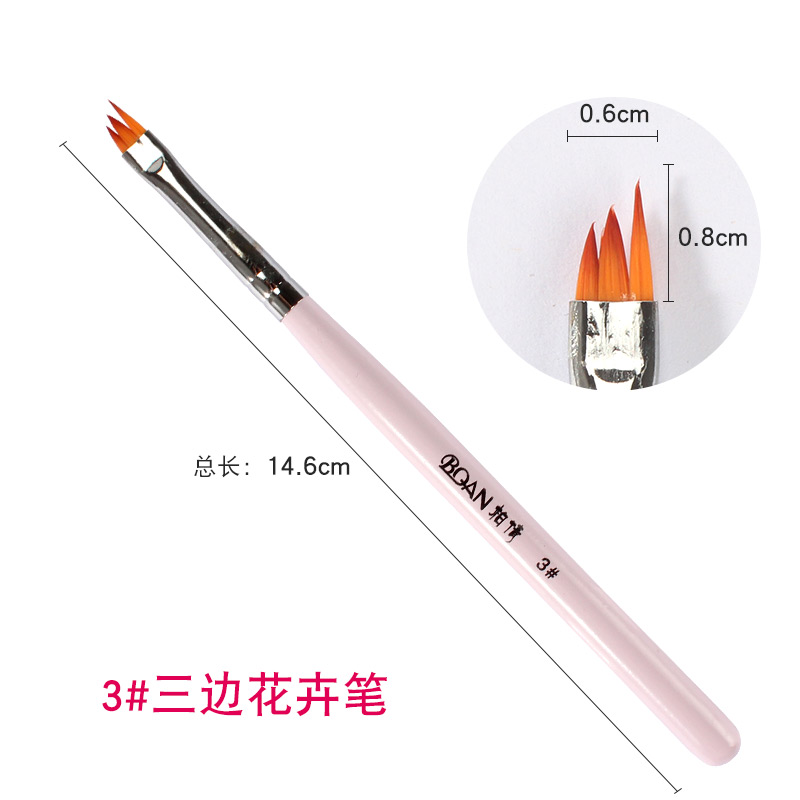 Nail pen hoa mẫu bút màu vẽ cọ răng cưa hoa móng tay vẽ bút thực hành bộ công cụ máy hơ nail