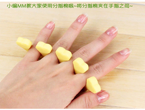 Phần móng đề cập đến bông xốp ngón chân / ngón tay / ngón chân bông công cụ làm tóc nhiều màu ngẫu nhiên dụng cụ làm nail