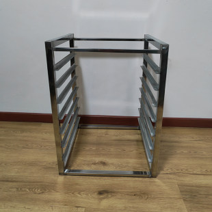 Крепка холодильника из нержавеющей стали, внутренняя часть на шельфе